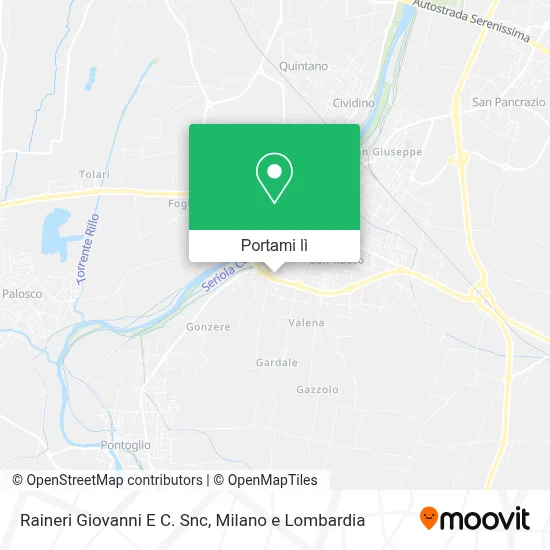 Mappa Raineri Giovanni E C. Snc