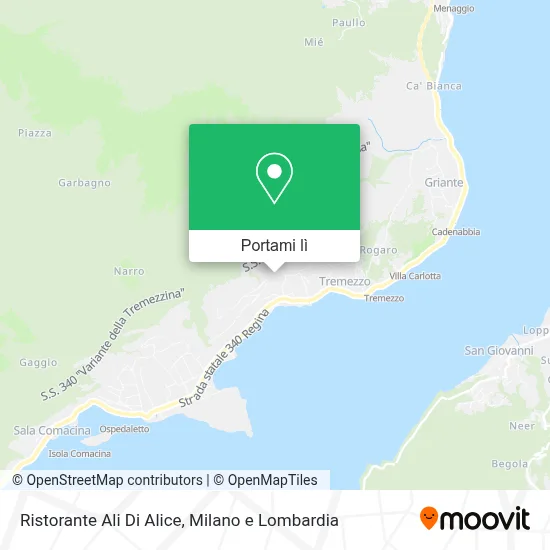 Mappa Ristorante Ali Di Alice