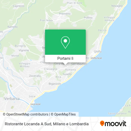 Mappa Ristorante Locanda A Sud