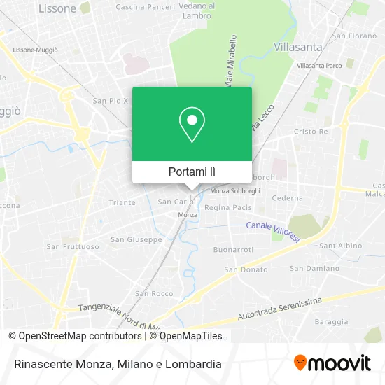 Mappa Rinascente Monza
