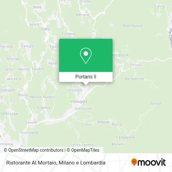 Mappa Ristorante Al Mortaio