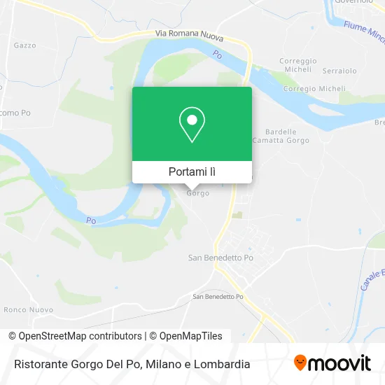 Mappa Ristorante Gorgo Del Po