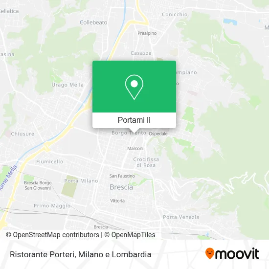 Mappa Ristorante Porteri