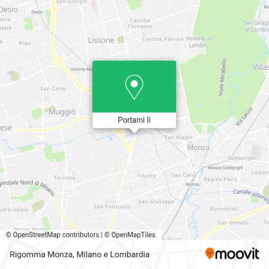 Mappa Rigomma Monza