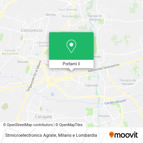 Mappa Stmicroelectronics Agrate