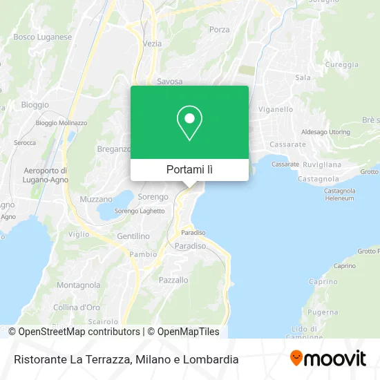 Mappa Ristorante La Terrazza