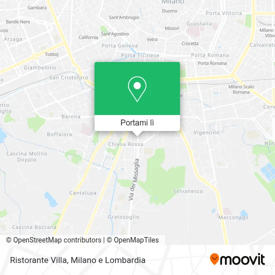 Mappa Ristorante Villa