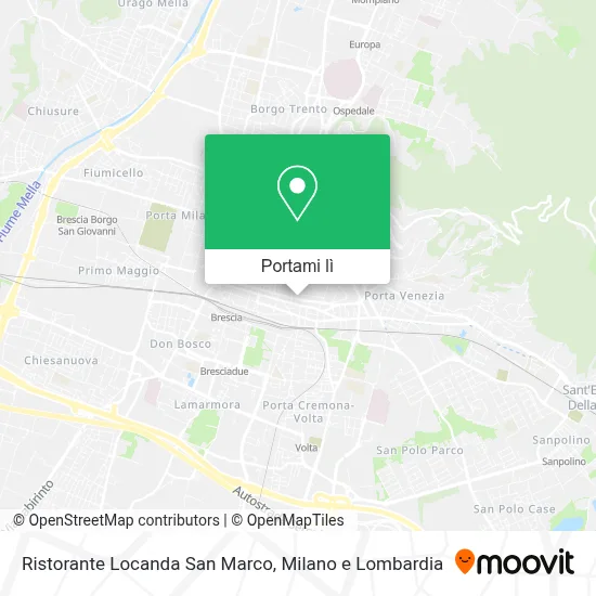 Mappa Ristorante Locanda San Marco