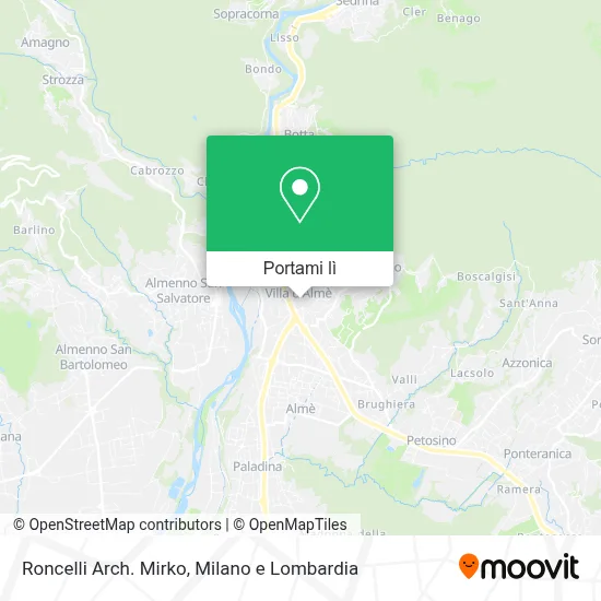 Mappa Roncelli Arch. Mirko