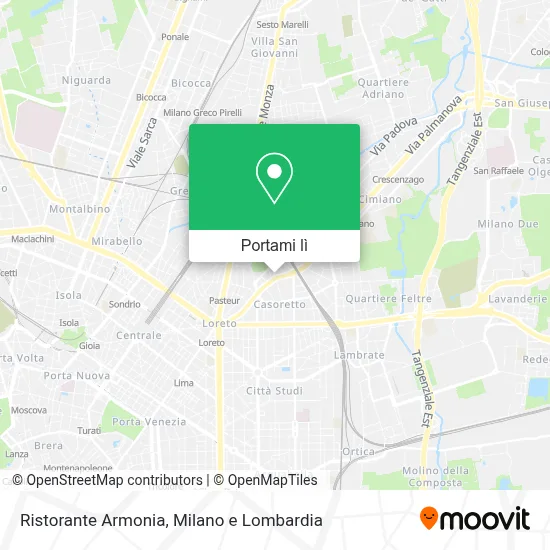 Mappa Ristorante Armonia
