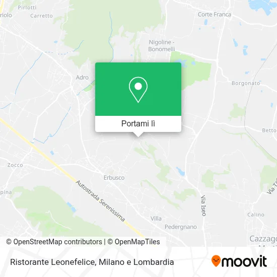 Mappa Ristorante Leonefelice