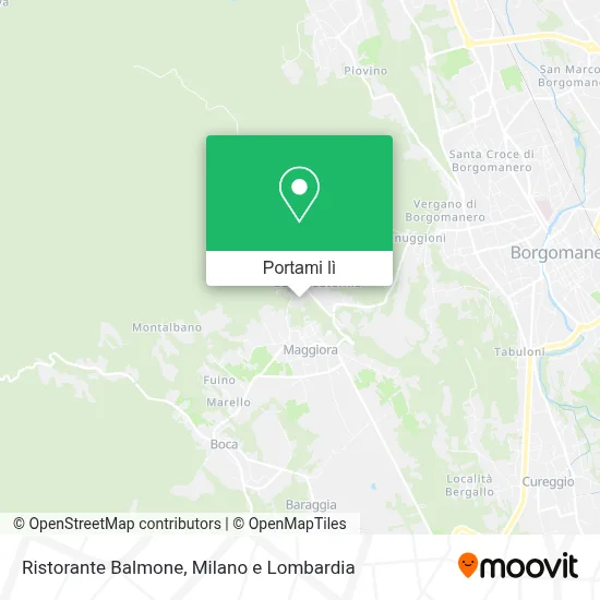Mappa Ristorante Balmone