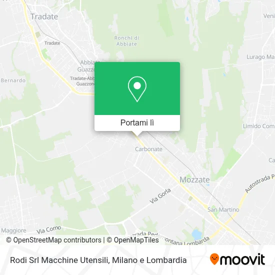 Mappa Rodi Srl Macchine Utensili