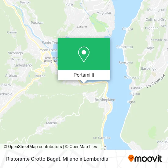 Mappa Ristorante Grotto Bagat