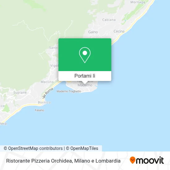 Mappa Ristorante Pizzeria Orchidea