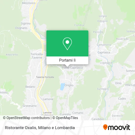 Mappa Ristorante Oxalis
