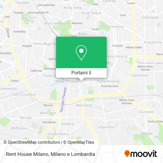 Mappa Rent House Milano
