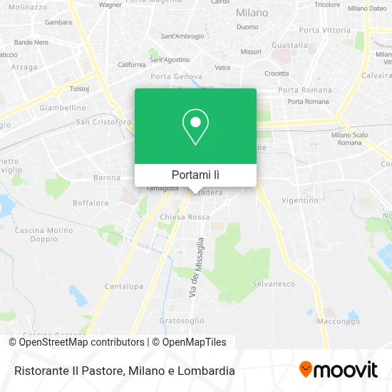 Mappa Ristorante Il Pastore