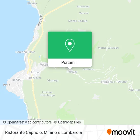 Mappa Ristorante Capriolo