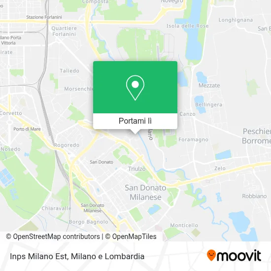 Mappa Inps Milano Est