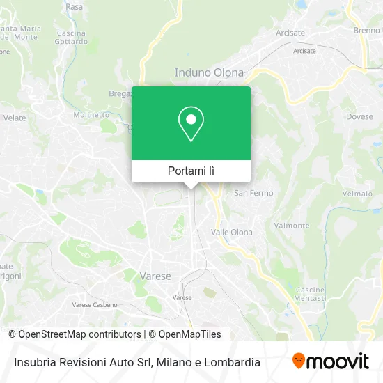 Mappa Insubria Revisioni Auto Srl