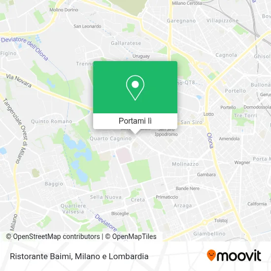 Mappa Ristorante Baimi