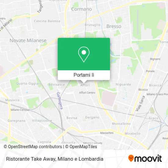 Mappa Ristorante Take Away