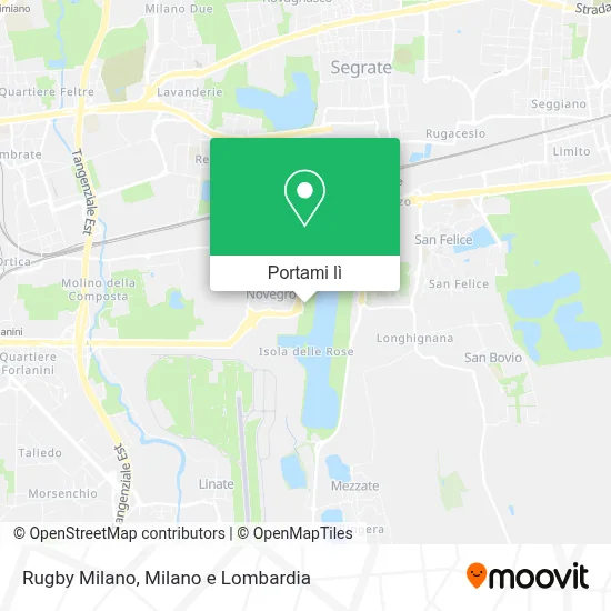 Mappa Rugby Milano