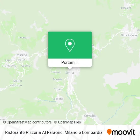 Mappa Ristorante Pizzeria Al Faraone