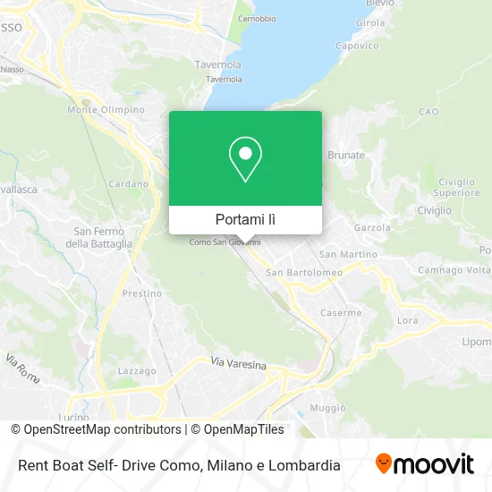 Mappa Rent Boat Self- Drive Como