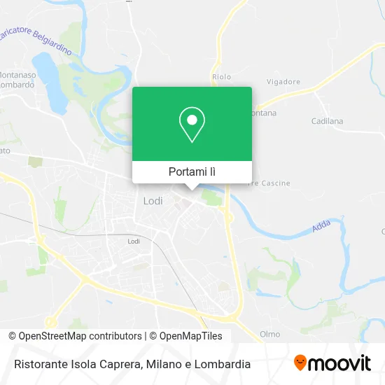 Mappa Ristorante Isola Caprera
