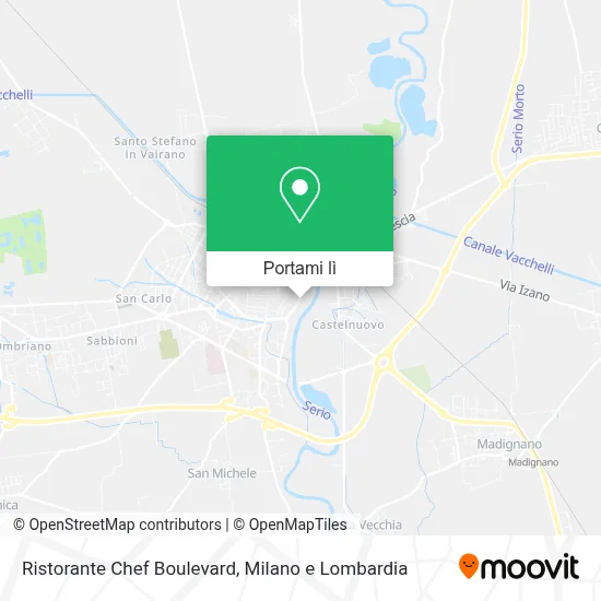 Mappa Ristorante Chef Boulevard
