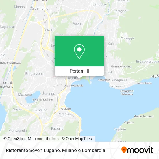 Mappa Ristorante Seven Lugano