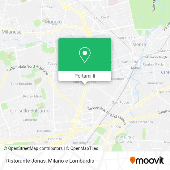 Mappa Ristorante Jonas