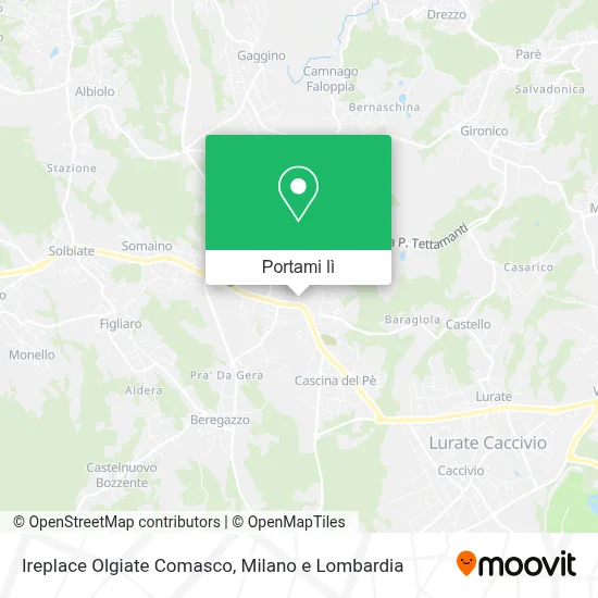 Mappa Ireplace Olgiate Comasco