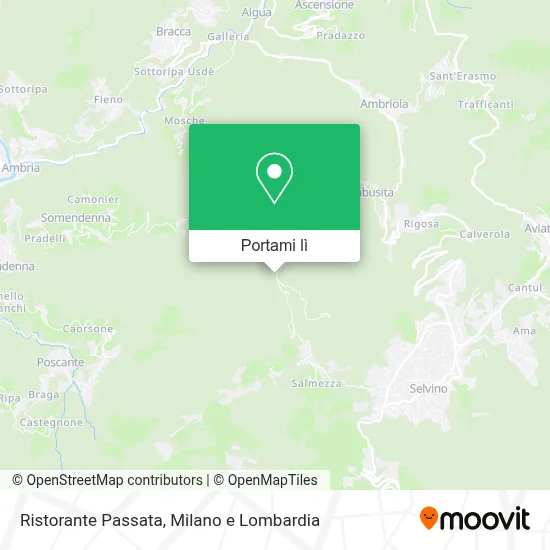 Mappa Ristorante Passata