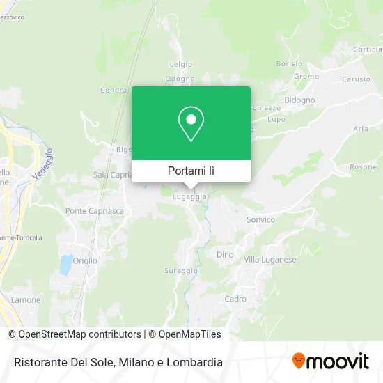 Mappa Ristorante Del Sole