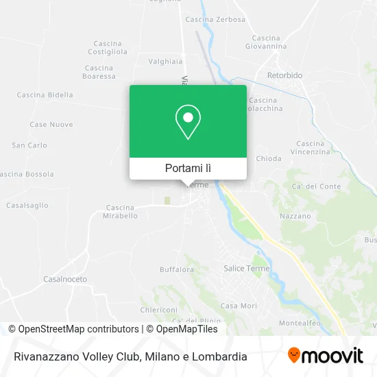 Mappa Rivanazzano Volley Club