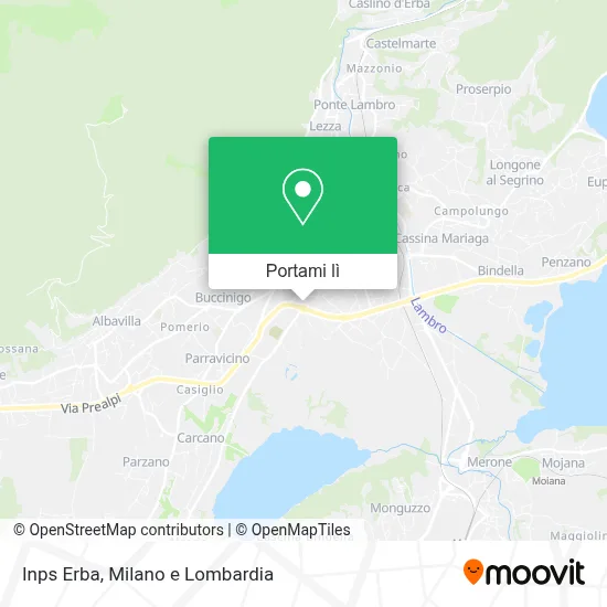 Mappa Inps Erba