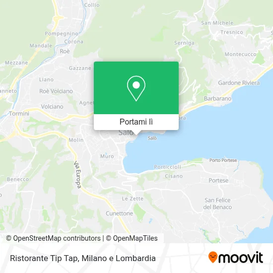 Mappa Ristorante Tip Tap