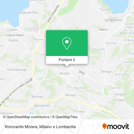 Mappa Ristorante Molera