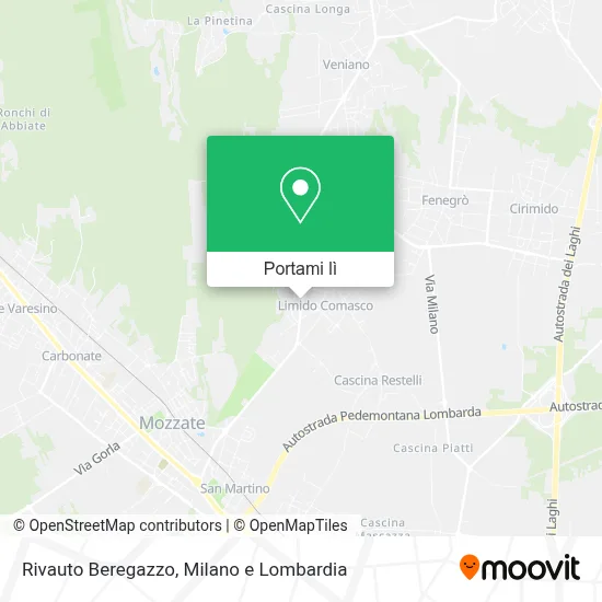 Mappa Rivauto Beregazzo