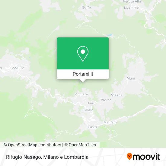 Mappa Rifugio Nasego