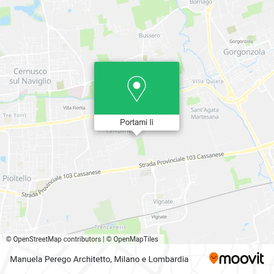 Mappa Manuela Perego Architetto
