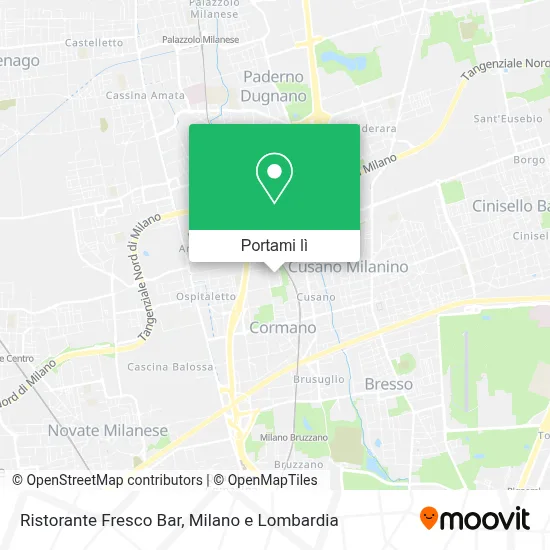 Mappa Ristorante Fresco Bar