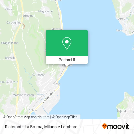 Mappa Ristorante La Bruma
