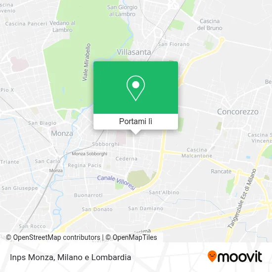 Mappa Inps Monza