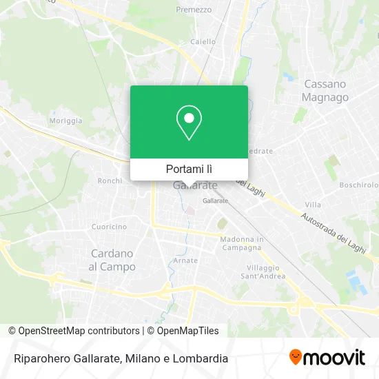 Mappa Riparohero Gallarate