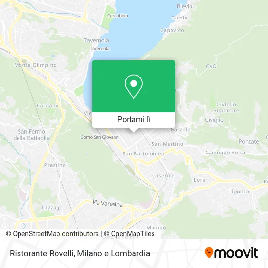 Mappa Ristorante Rovelli