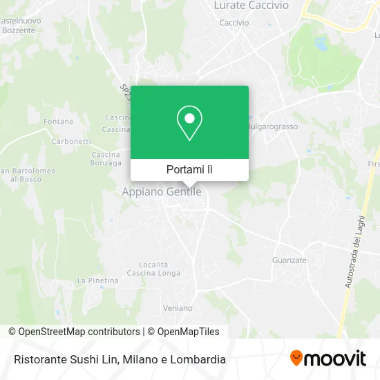 Mappa Ristorante Sushi Lin